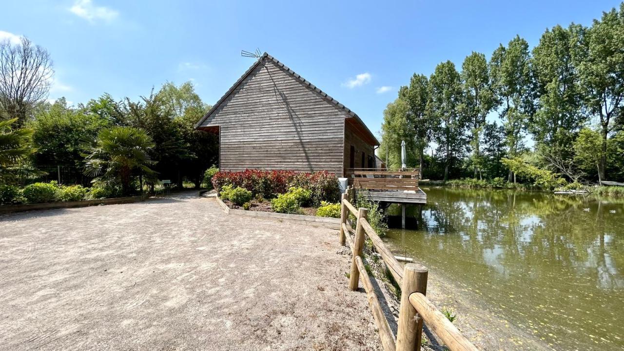 Chalet Avec Terrasse Sur Pilotis Vue Sur L'Etang Rue  Bagian luar foto